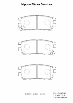Comprar Pastillas de freno traseras Mitsubishi Pajero CLASSIC II V2W
