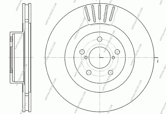 Disco de freno 26300SA001 VAG