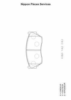 Pastillas delanteras para Nissan Sunny III N14