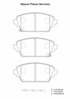 Pastillas delanteras para Nissan Primera  P12