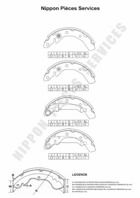 Zapatas de freno de tambor traseras Hyundai/Kia 96268686 precio, desde 29,63 EUR