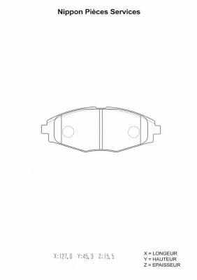 Pastillas freno delanteras Chevrolet Spark (Matiz) hatchback (M200, M250) (2005 - 2010) precio, desde 27,35 USD