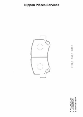 5581075F10 Mitsubishi Pastillas delanteras