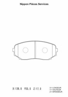 Pastillas de freno delanteras Ford BT432001AA