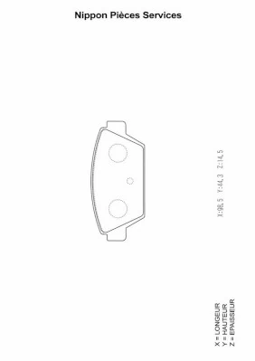 Pastillas freno traseras para Mitsubishi Galant VI E3A