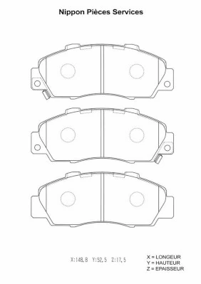 Pastillas delanteras para Honda CR-V I RD