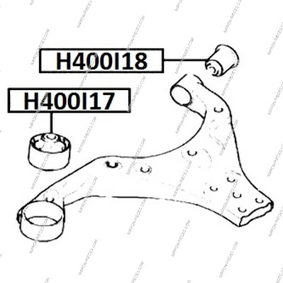 Silentblock de brazo de suspensión Hyundai Tucson I SUV (JM) (2004 - 2010) precio, desde 15,97 EUR