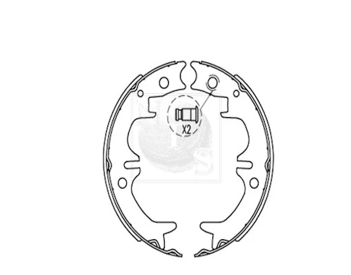 Zapatas de freno de estacionamiento para Toyota Camry II V2