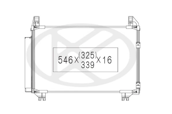 Radiador de aire acondicionado para Toyota Yaris  SP90