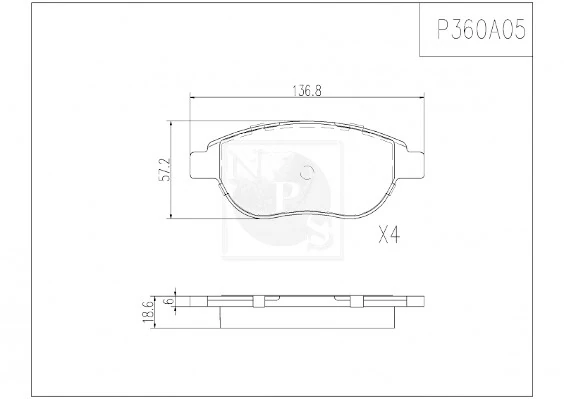  Pastillas de freno delanteras Citroen C3 1