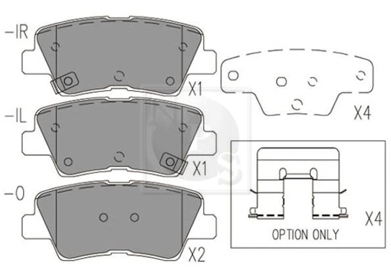 Pastillas freno traseras para Hyundai I20 ACTIVE IB, GB