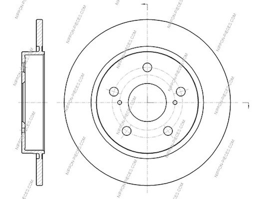 Disco de freno Toyota Auris UKP