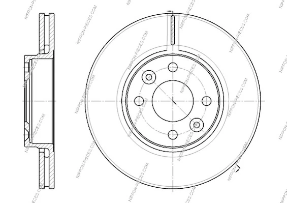  Disco de freno delantero Nissan Versa 