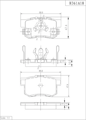 Comprar 43022TL0G51 Toyota Pastillas de freno traseras