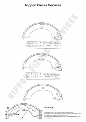 Zapatas de freno de tambor traseras Mitsubishi Pajero CLASSIC II SUV (V2W) (2002 - 2026) precio, desde 22,00 EUR