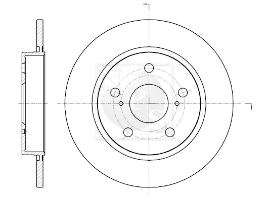  Disco de freno trasero Toyota Auris 