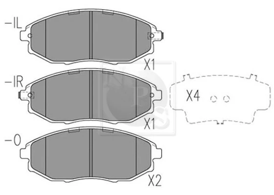Pastillas delanteras para Chevrolet Epica II V250