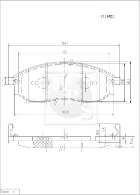 Pastillas delanteras para Nissan Navara NP300 III D40M