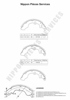 Zapatas de freno para Suzuki Alto II EC
