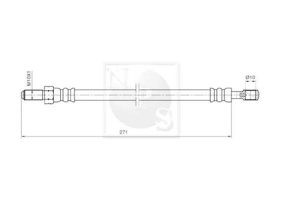 Latiguillos de freno delantero 5154084C00 Suzuki