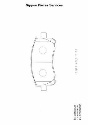 Pastillas delanteras para Subaru Legacy III BE, BH