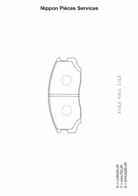 Pastillas de freno MPM01 Mando