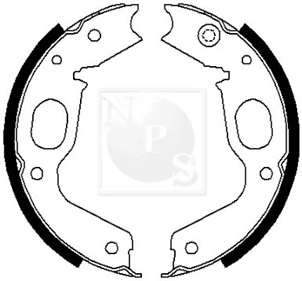 MB618915 Chrysler Zapatas de freno de estacionamiento