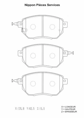 Pastillas freno delanteras Nissan Altima L31 sedán (2001 - 2006) precio, desde 34,86 EUR