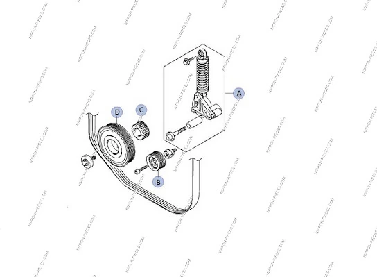 Comprar Polea inversión / guía, correa poli V Suzuki Grand Vitara  JB