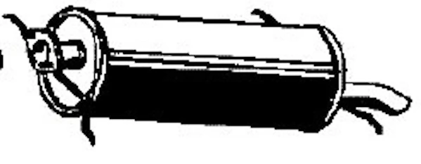 Silencioso trasero Mazda 626 III (GD)