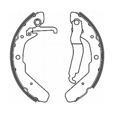 Zapatas de freno traseras para Volkswagen Transporter III (24, 25, 251)