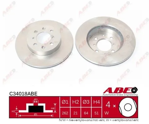  Disco de freno Honda Accord 3