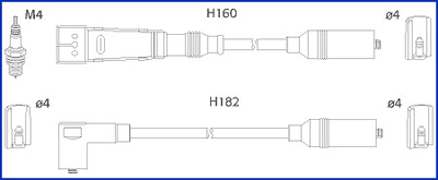 Juego de cables de bujias Audi 100  desde 47,30 €