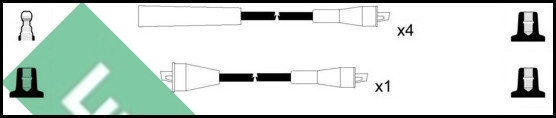 Juego de cables de bujias Seat Marbella  desde 29,46 €