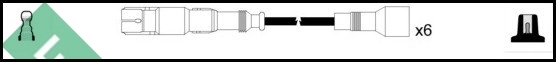 Cables de alta tensión, juego Audi 80  (1991-1994)