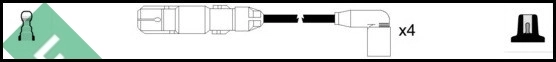 Cables de alta tensión, juego para Volkswagen Caddy III 2KA, 2KH, 2CA, 2CH