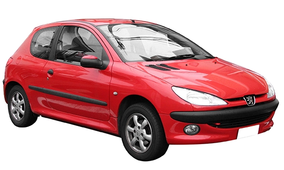 Soporte de radiador completo Peugeot 206 2A/C