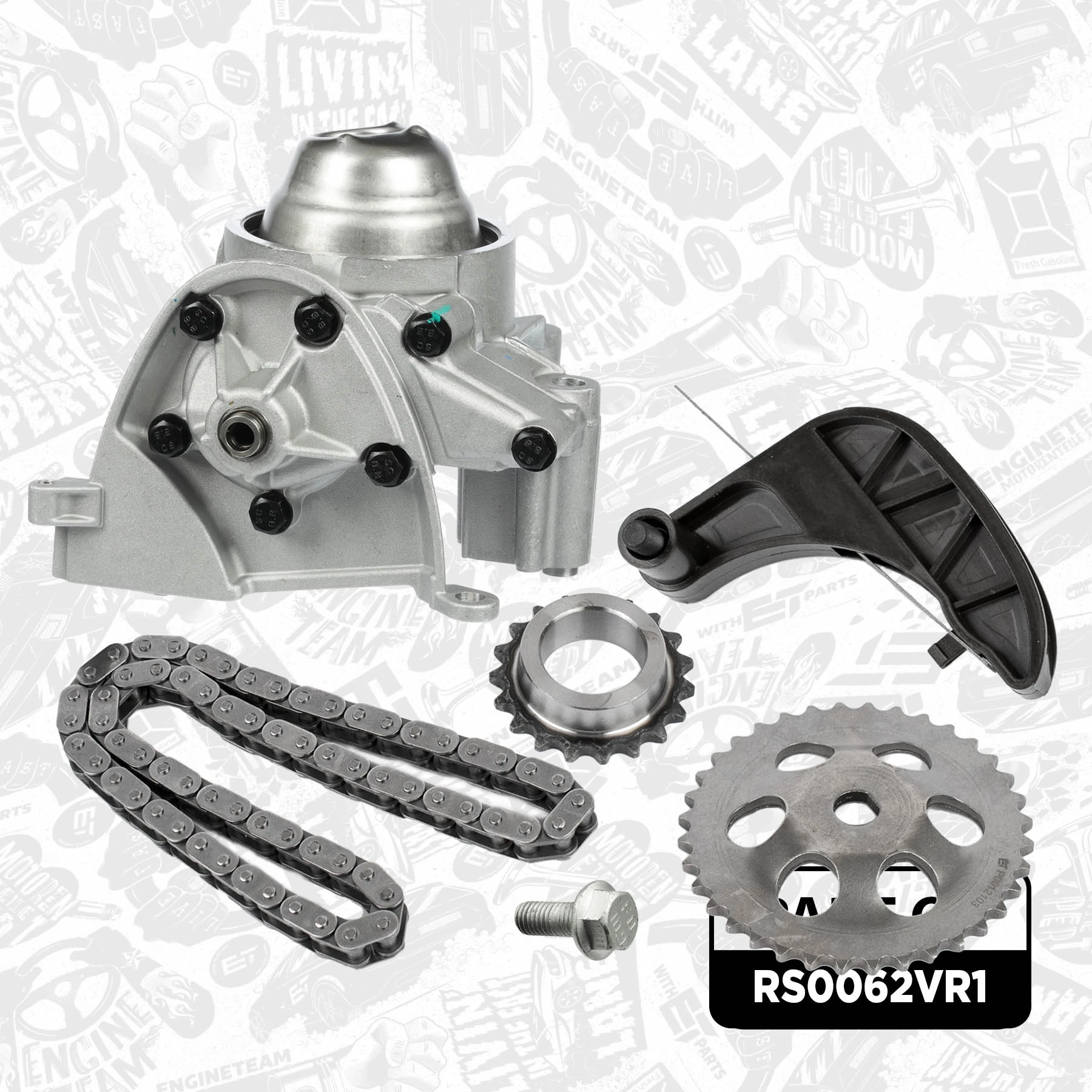 Cadena de bomba de aceite de motor para Skoda Fabia PRAKTIK 