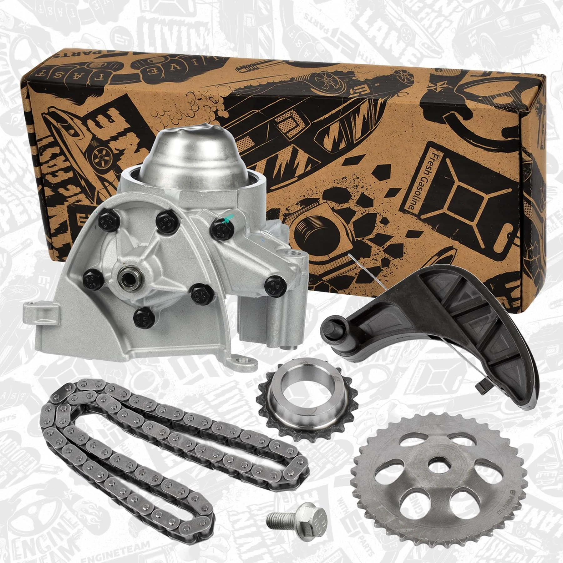 Cadena de bomba de aceite de motor Skoda Fabia  (2001-2007)