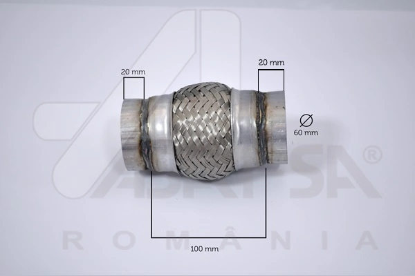 Chapa ondulada del silenciador Peugeot 206 2A/C