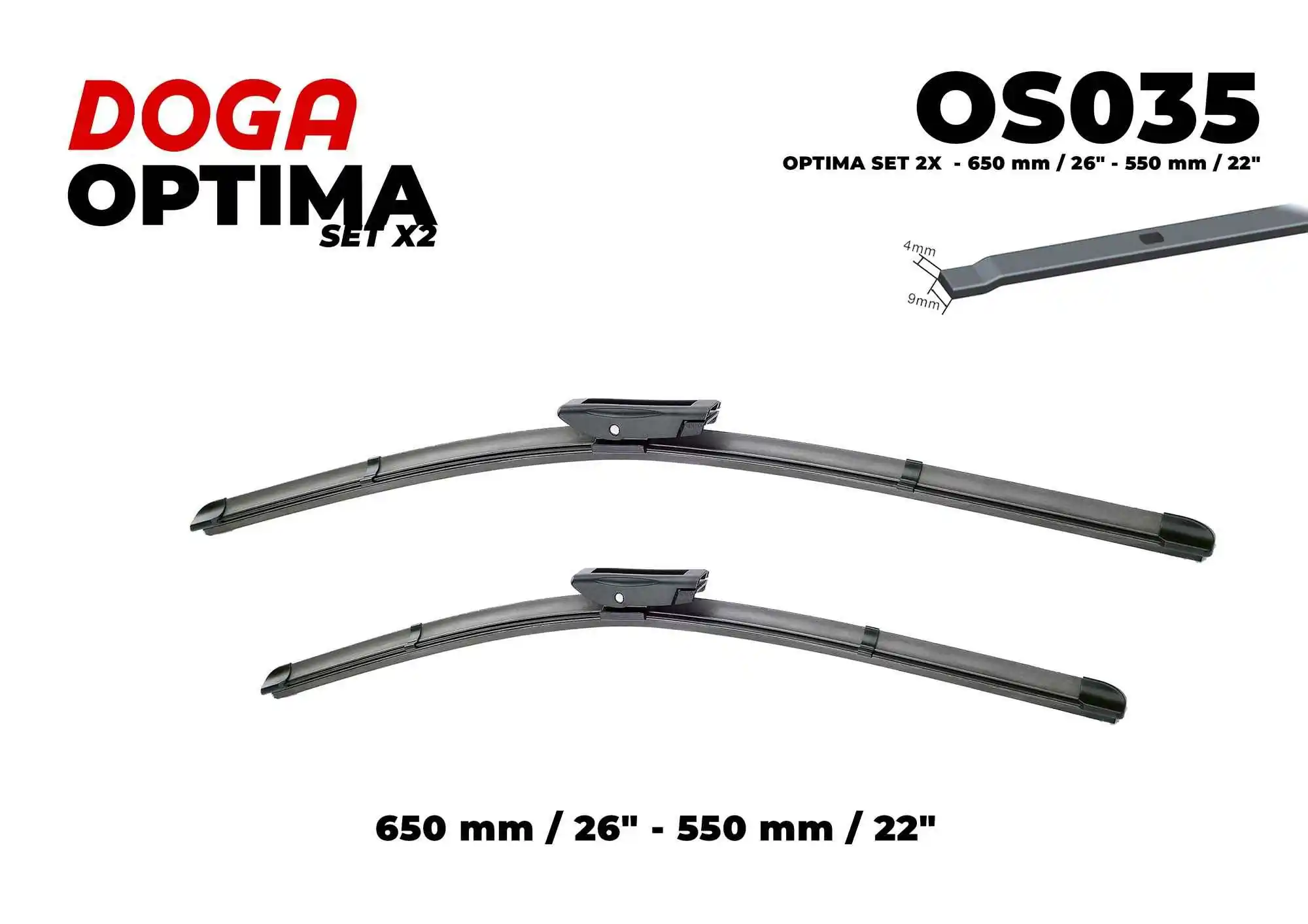 Escobillas Limpiaparabrisas delanteras Renault Scenic II (2003-2009)