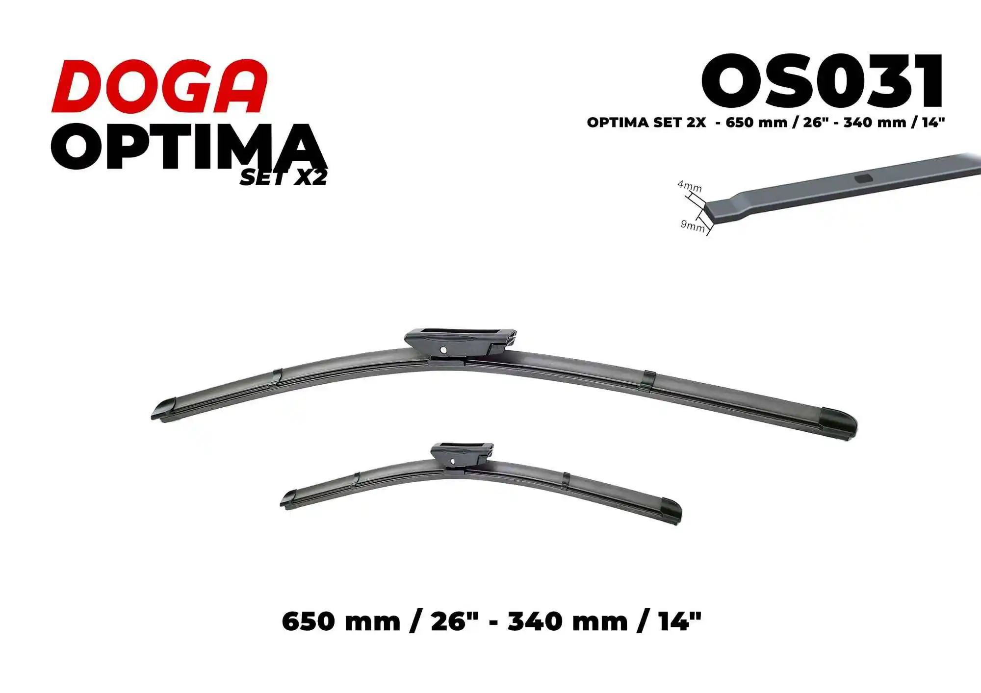 Limpiaparabrisas delanteras para Renault Clio BH