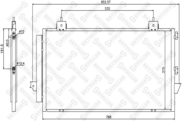 Radiador de aire acondicionado para Toyota RAV4 II XA2