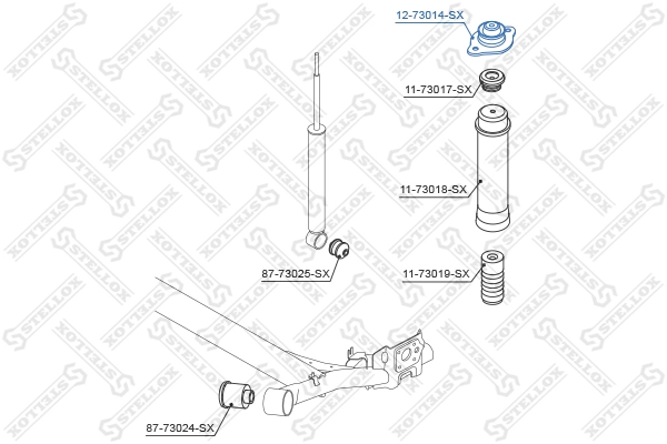 Comprar Copela de amortiguador trasero Chevrolet Aveo II T250, T255