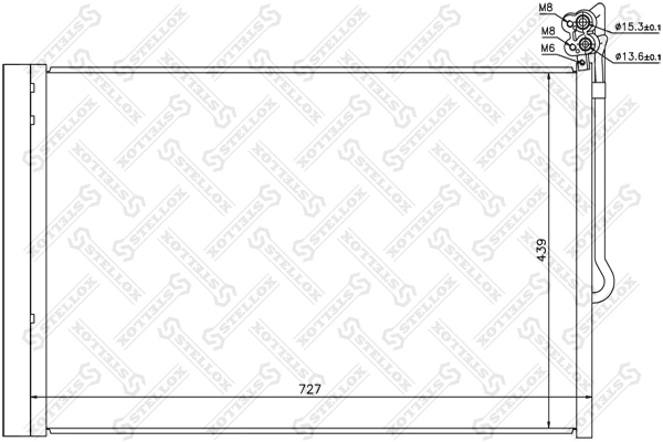 Radiador de aire acondicionado para Volkswagen Touareg II 7P5, 7P6