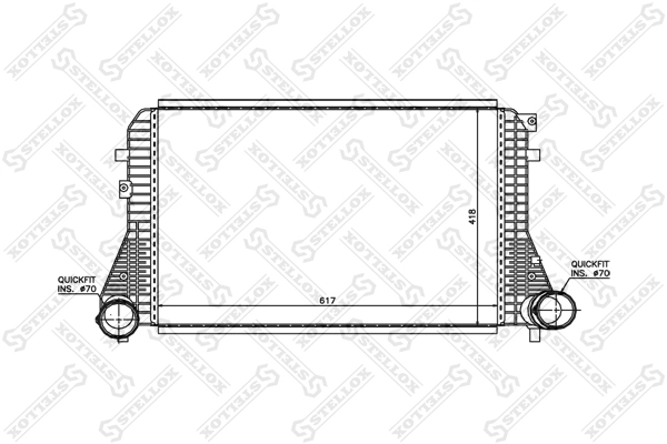 Radiador de aire, intercooler Volvo XC90  ()