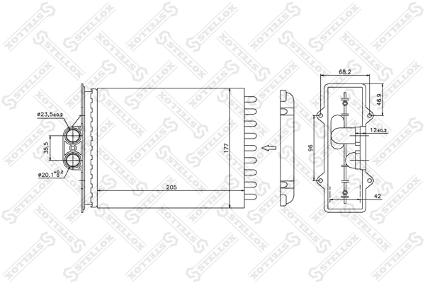 Comprar Radiador calefacción Opel Vectra B 38