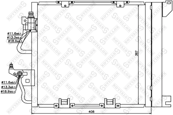 Condensador aire acondicionado para Opel Astra L35