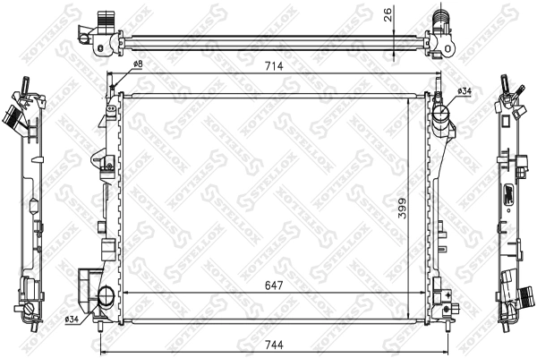 Água radiador Opel Vectra  desde 85,67 €