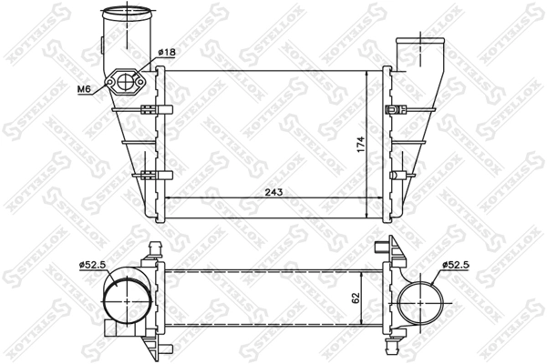Intercooler RA8010150 Jdeus
